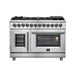 Forno Massimo 48" Freestanding French Door Dual Fuel Range FORNO