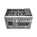 Forno Massimo 48" Freestanding French Door Dual Fuel Range FORNO