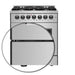 Forno Galiano 30" Freestanding French Door Dual Fuel Range FORNO