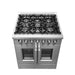 Forno Galiano 30" Freestanding French Door Dual Fuel Range FORNO