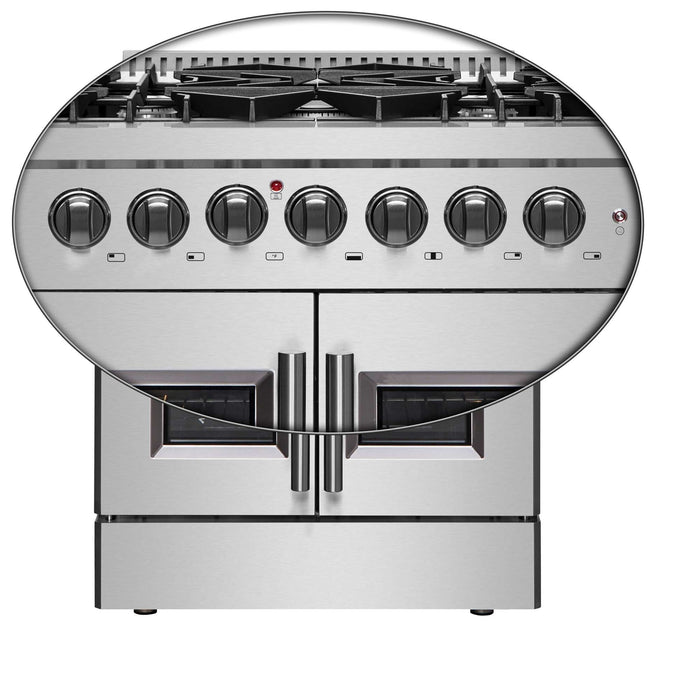 Forno Galiano 30" Freestanding French Door Dual Fuel Range FORNO
