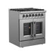 Forno Galiano 30" Freestanding French Door Dual Fuel Range FORNO