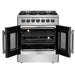 Forno Galiano 30" Freestanding French Door Dual Fuel Range FORNO