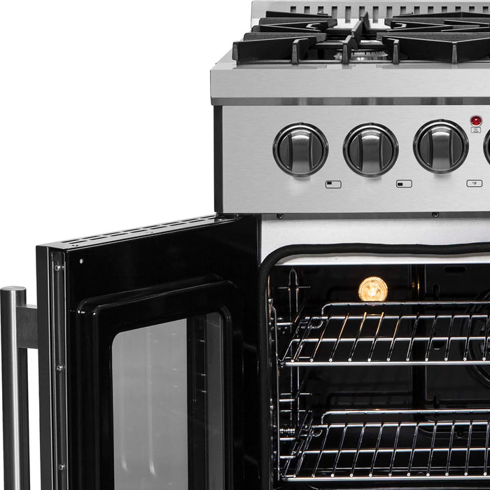 Forno Galiano 30" Freestanding French Door Dual Fuel Range FORNO