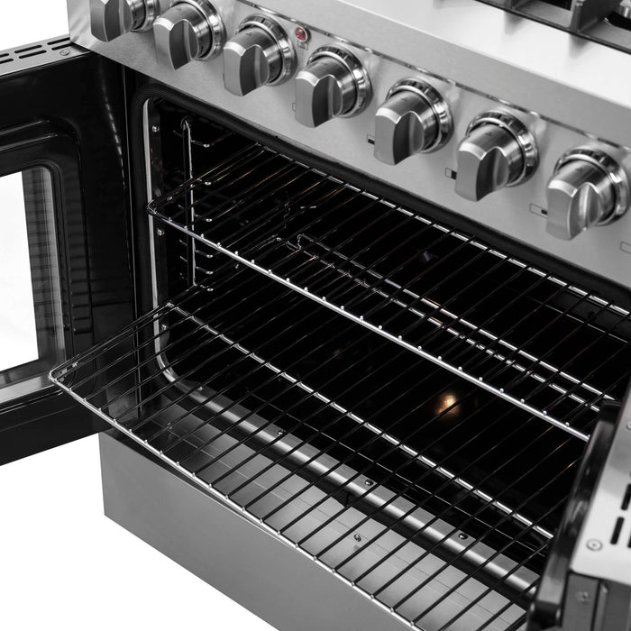 Forno Galiano 30" Freestanding French Door Dual Fuel Range FORNO