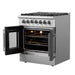 Forno Galiano 30" Freestanding French Door Dual Fuel Range FORNO