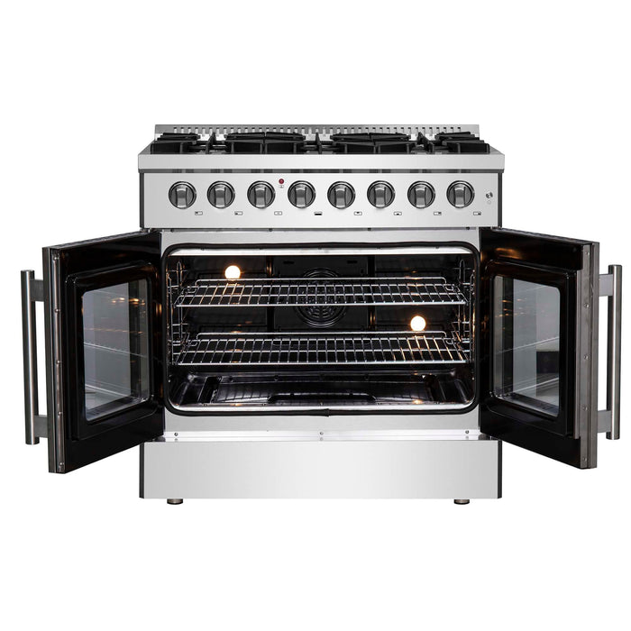 Forno Galiano 36" Freestanding French Door Dual Fuel Range FORNO
