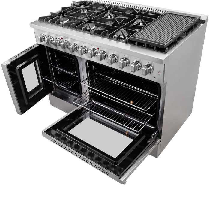 Forno Galiano 48" Freestanding French Door Series Dual Fuel Range FORNO