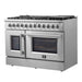Forno Galiano 48" Freestanding French Door Series Dual Fuel Range FORNO