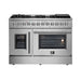 Forno Galiano 48" Freestanding French Door Series Dual Fuel Range FORNO