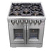 Forno Capriasca 30" Freestanding French Door Dual Fuel Range FORNO