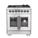 Forno Capriasca 30" Freestanding French Door Dual Fuel Range FORNO