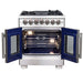 Forno Capriasca 30" Freestanding French Door Dual Fuel Range FORNO
