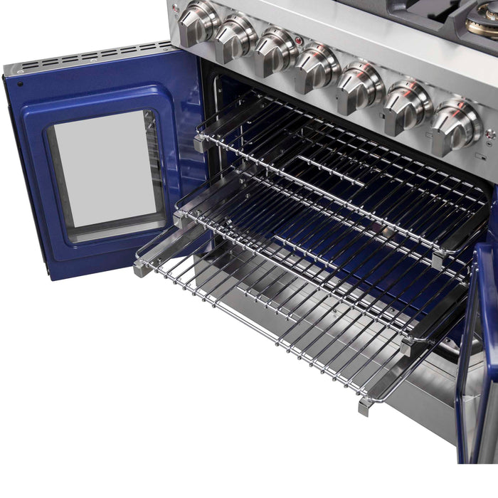 Forno Capriasca 30" Freestanding French Door Dual Fuel Range FORNO