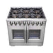 Forno Capriasca 36" Freestanding French Door Dual Fuel Range FORNO