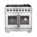 Forno Capriasca 36" Freestanding French Door Dual Fuel Range FORNO