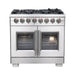 Forno Capriasca 36" Freestanding French Door Dual Fuel Range FORNO