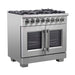 Forno Capriasca 36" Freestanding French Door Dual Fuel Range FORNO