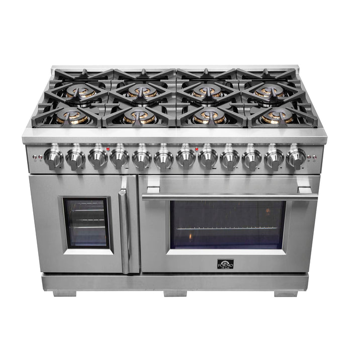 Forno Capriasca 48" Freestanding French Door Dual Fuel Range FORNO