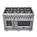 Forno Capriasca 48" Freestanding French Door Dual Fuel Range FORNO