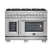 Forno Capriasca 48" Freestanding French Door Dual Fuel Range FORNO