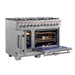 Forno Capriasca 48" Freestanding French Door Dual Fuel Range FORNO