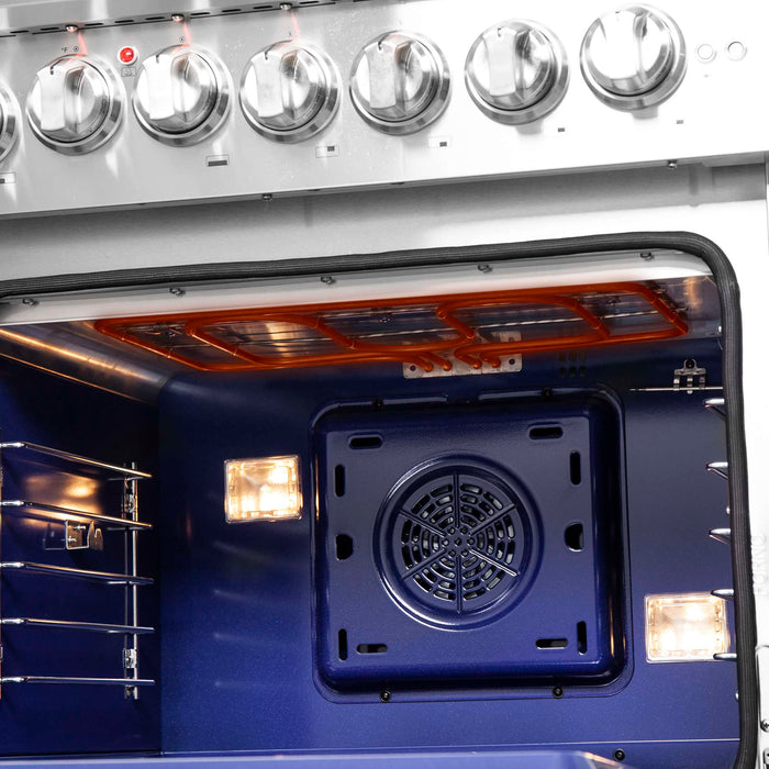 Forno Capriasca 48" Freestanding French Door Dual Fuel Range FORNO