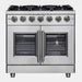 Forno Massimo 36" Freestanding French Door Gas Range FORNO