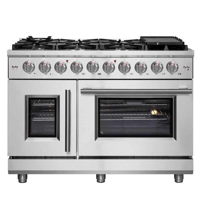 Forno Massimo 48" Freestanding French Door Gas Range FORNO