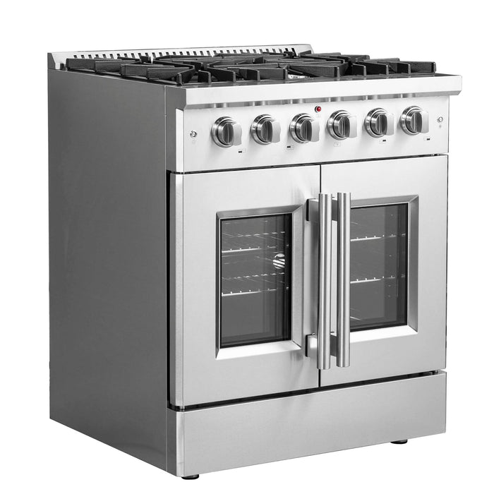 Forno Galiano 30" Freestanding French Door Gas Range FORNO