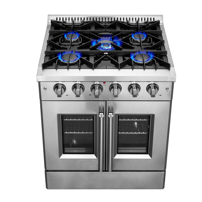 Forno Galiano 30" Freestanding French Door Gas Range FORNO