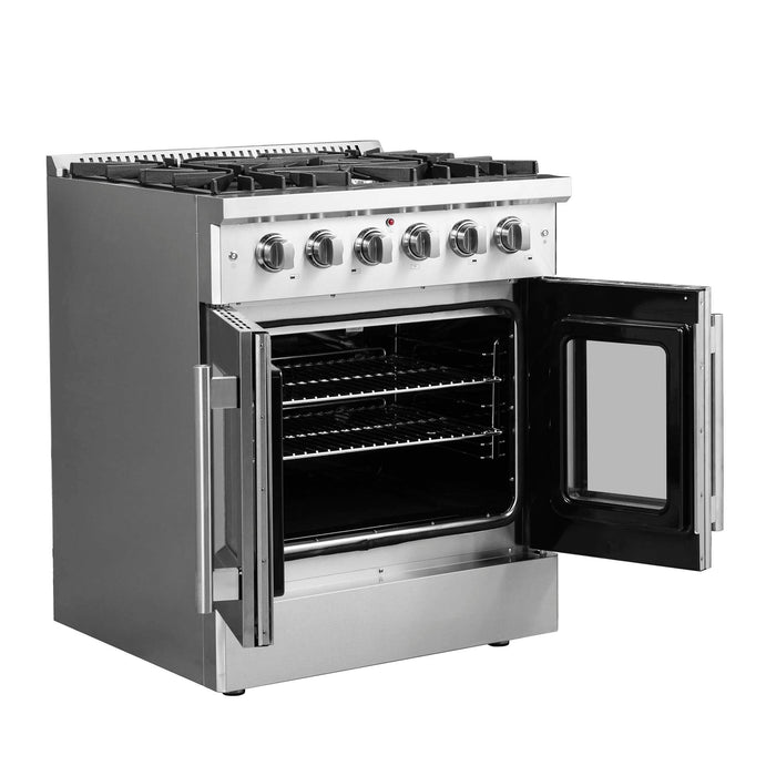 Forno Galiano 30" Freestanding French Door Gas Range FORNO