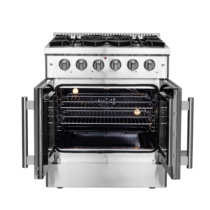 Forno Galiano 30" Freestanding French Door Gas Range FORNO