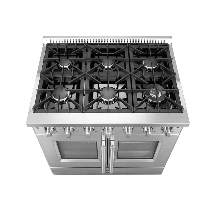 Forno Galiano 36" Freestanding French Door Gas Range FORNO