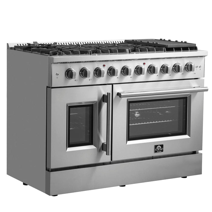 Forno Galiano 48" Freestanding French Door Gas Range FORNO