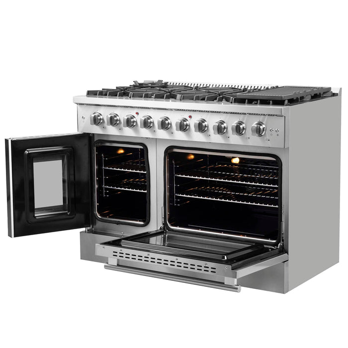 Forno Galiano 48" Freestanding French Door Gas Range FORNO