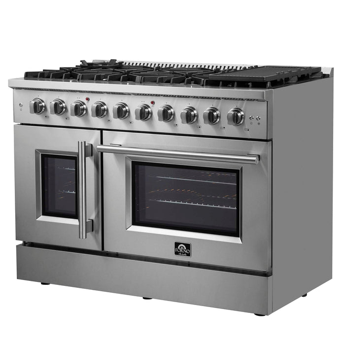Forno Galiano 48" Freestanding French Door Gas Range FORNO