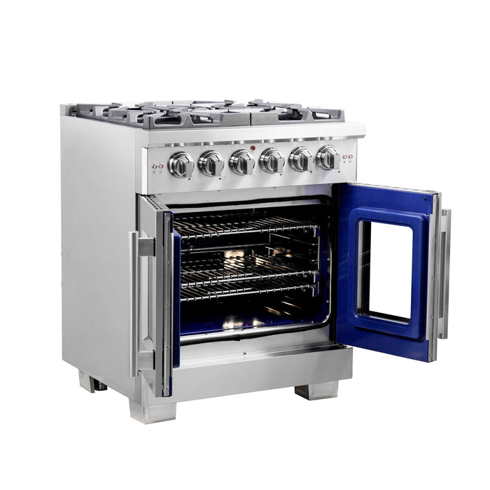 Forno Capriasca 30" Freestanding French Door Gas Range FORNO
