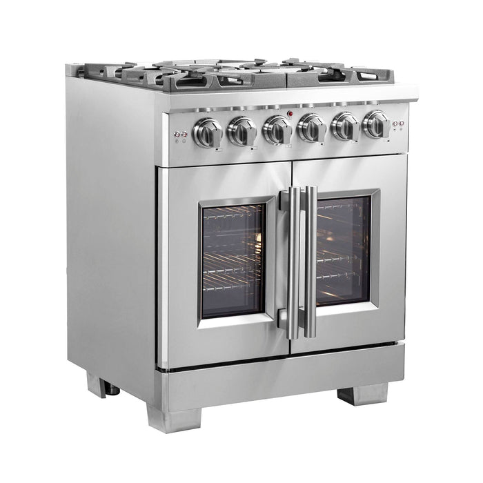 Forno Capriasca 30" Freestanding French Door Gas Range FORNO