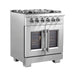 Forno Capriasca 30" Freestanding French Door Gas Range FORNO