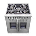 Forno Capriasca 30" Freestanding French Door Gas Range FORNO