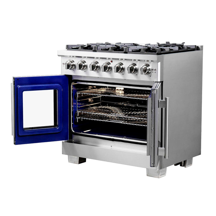 Forno Capriasca 36" Freestanding French Door Gas Range FORNO