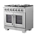 Forno Capriasca 36" Freestanding French Door Gas Range FORNO