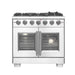 Forno Capriasca 36" Freestanding French Door Gas Range FORNO