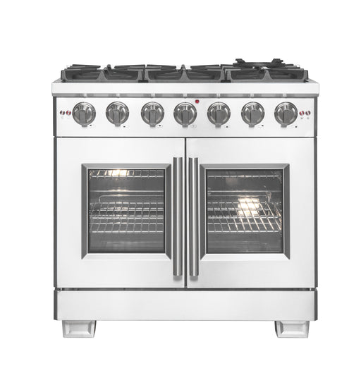 Forno Capriasca 36" Freestanding French Door Gas Range FORNO