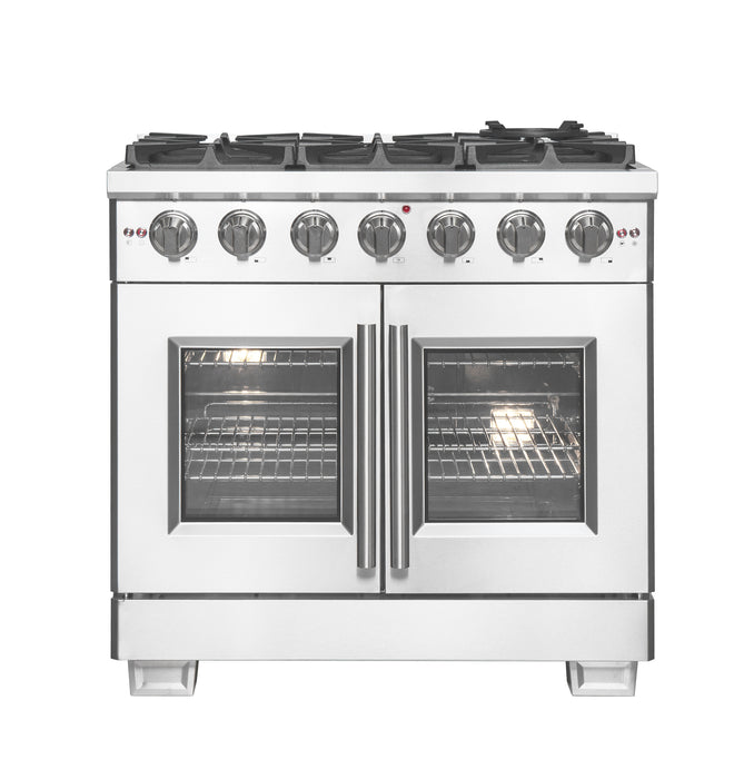 Forno Capriasca 36" Freestanding French Door Gas Range FORNO