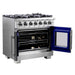 Forno Capriasca 36" Freestanding French Door Gas Range FORNO