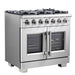Forno Capriasca 36" Freestanding French Door Gas Range FORNO