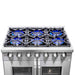 Forno Capriasca 36" Freestanding French Door Gas Range FORNO