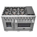 Forno Capriasca 48" Freestanding French Door Gas Range FORNO